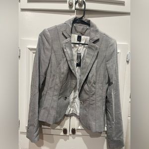 NWT White House Black Market Gray Blazer Size 4